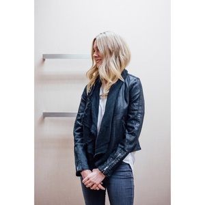 Free People Draped Moto Jacket